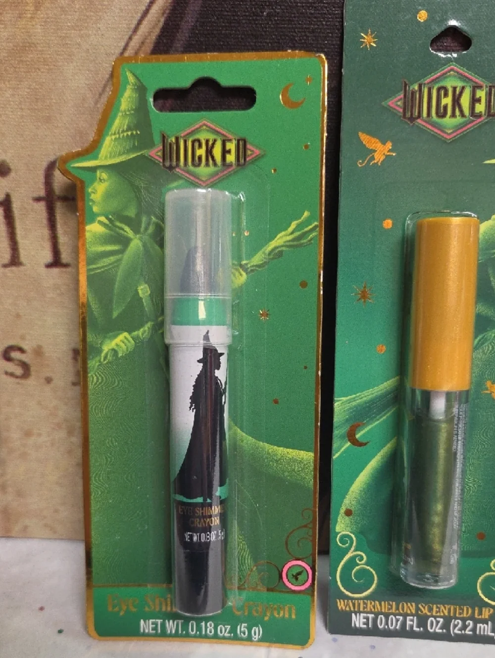 Wicked Eye Shimmer Trio in Green and Gold